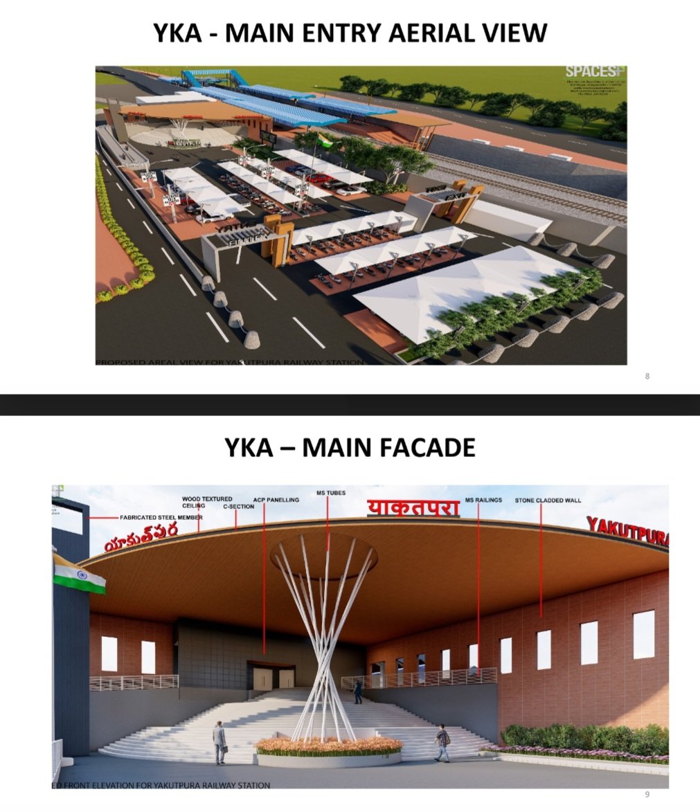 drmhyb's tweet photo. #HYBdivnRailInfra update:
YAKUTPURA Railway Station, Telangana State is set to undergo a redevelopment under the #AmritStations Scheme, offering a fusion of modern and exquisite Passenger Amenities.
#SCRInfraUpdates
#RailInfra
@SCRailwayIndia https://t.co/tsFTSKu0wN