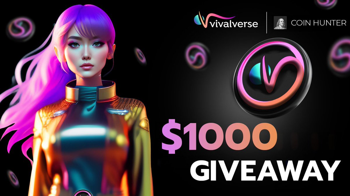 $1000 BÜYÜK ETKİNLİK 1️⃣ Takip: @vivalverse 2️⃣ Katıl: t.me/vivalverseturk… 3️⃣ RT - FAV P2E #metaverse projesi yakında piyasaya çıkacak. 3 adet TIER1 listelemesi gelebilir. Kazananlar videolu açıklanacak ve TG isimleri istenecek. Bu sadece başlangıç. Pek çok etkinlik yolda!