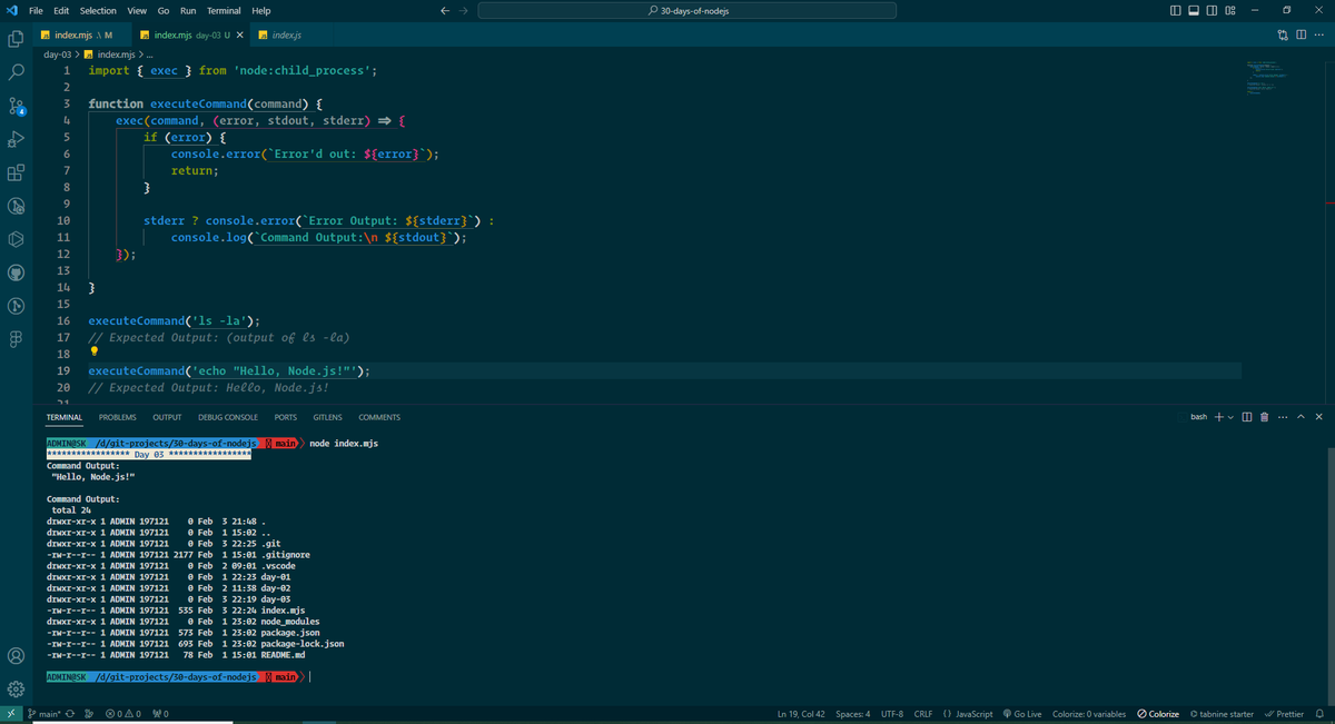 sangyk_dev's tweet photo. 👋 Here is my Day 03 Solution for #30DaysOfNodejs hosted by

@scaler_official
#ScalerDiscord #ScalerTopics https://t.co/Hm8ZIoquAR
