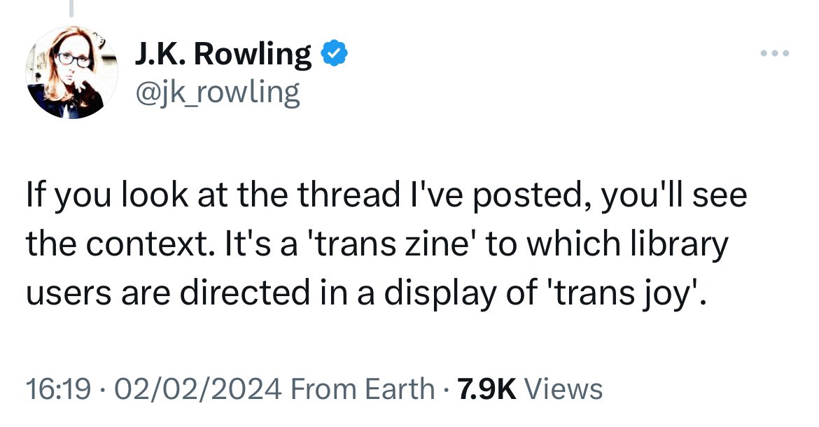 ThomasWillett9's tweet photo. JK Rowling, this is the trans joy you so disgustingly scorn. Brianna Ghey will never experience this joy ever again; a young trans woman whose life was cut short owing to transphobia. The very same transphobia you encourage with your rhetoric and actions. https://t.co/XbaWWbb8p4