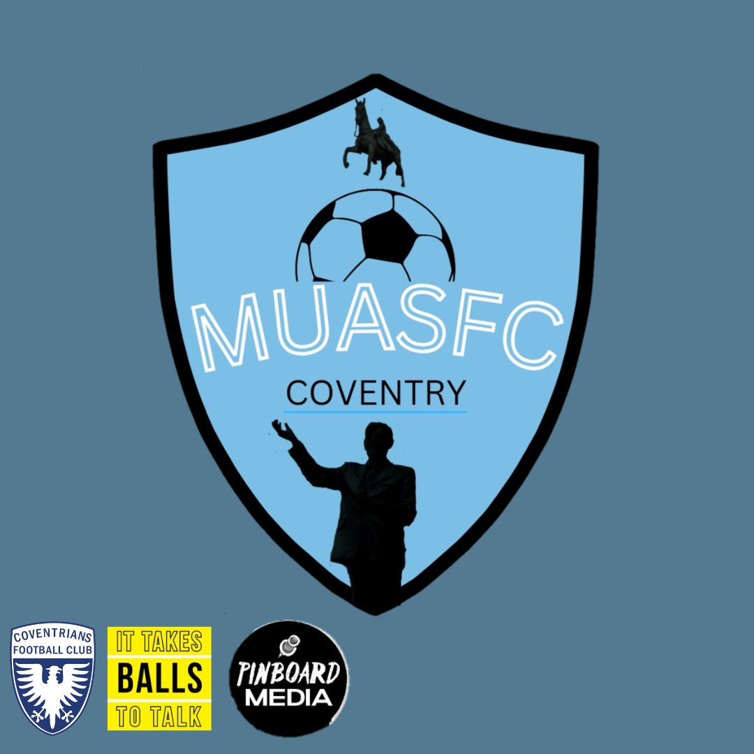 Introducing our squads new logo ! A logo that is sure to give our current members a better identity and features a likeness to some of the city's most notable people. @muasfc @coventriansfc @Pinboard_Media @ballstotalk