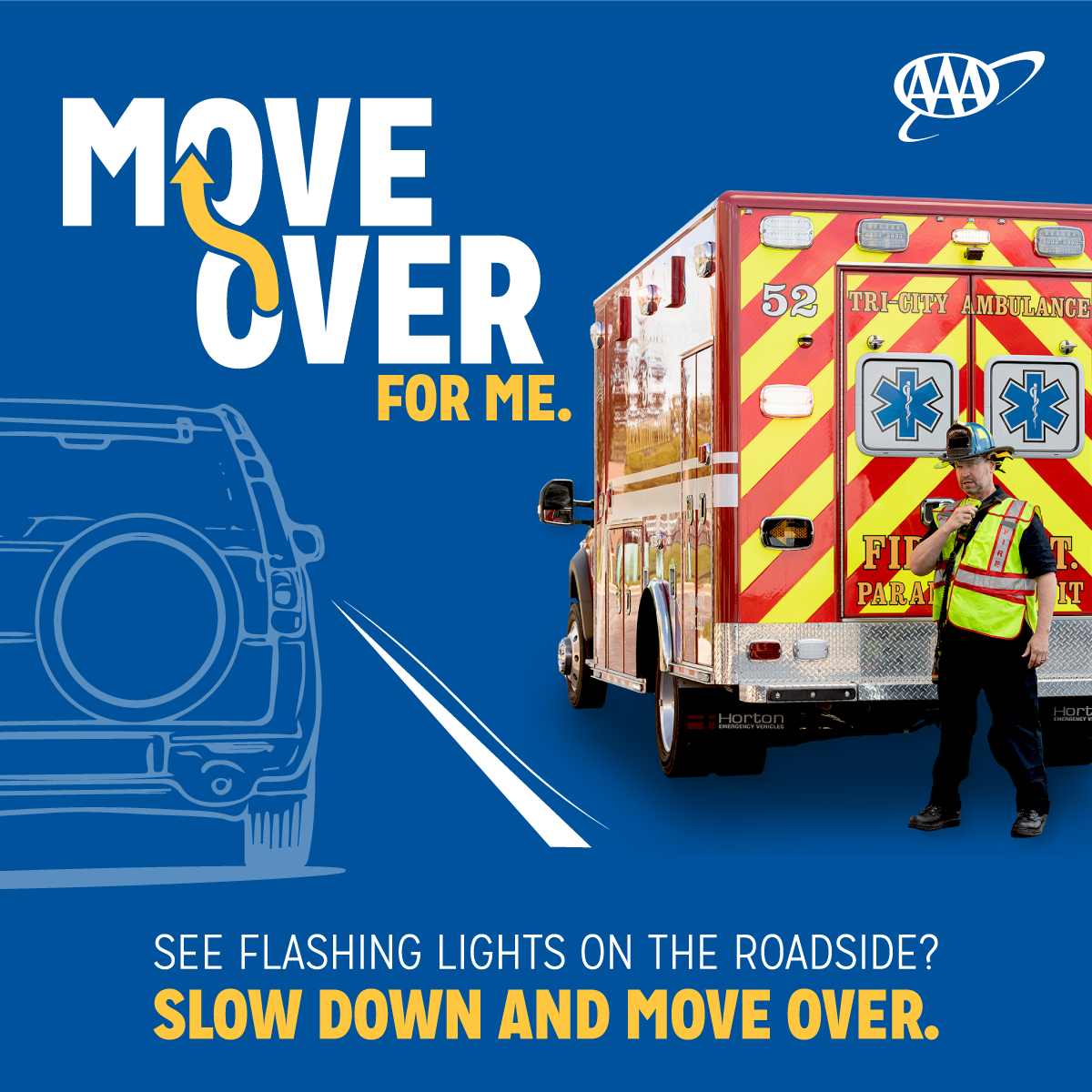 AAANebraska's tweet photo. Give space to those working on the roadside. #SlowDownMoveOver and help others get back on the road safely. 

#MoveOverforMe https://t.co/S08gFtpidf