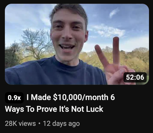YoutubeOutliers's tweet photo. Be careful copying trends like this.

Copy the "why" not the "what."

This worked because it was unique.

Learn to create the trend, NOT copy it. https://t.co/KzvfqFY2d9