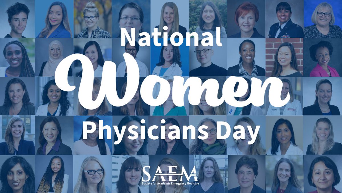 Today, #SAEM honors the incredible women physicians in emergency medicine and beyond. Thank you for your world-class treatment of patients, remarkable leadership and mentorship, and the significant impact you make in the medical community! #WomenPhysiciansDay