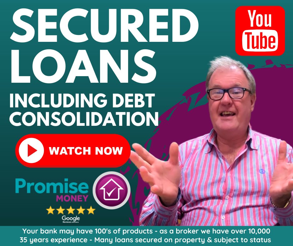 Watch our new video about secured loans on youtube. A secured loan or remortgage can be a good solution but always talk to adviser who compares both.

promisemoney.co.uk/secured-loans/…

#promisemoney #securedloan #secondcharge #homeimprovements #debtconsolidation. promisemoney.co.uk