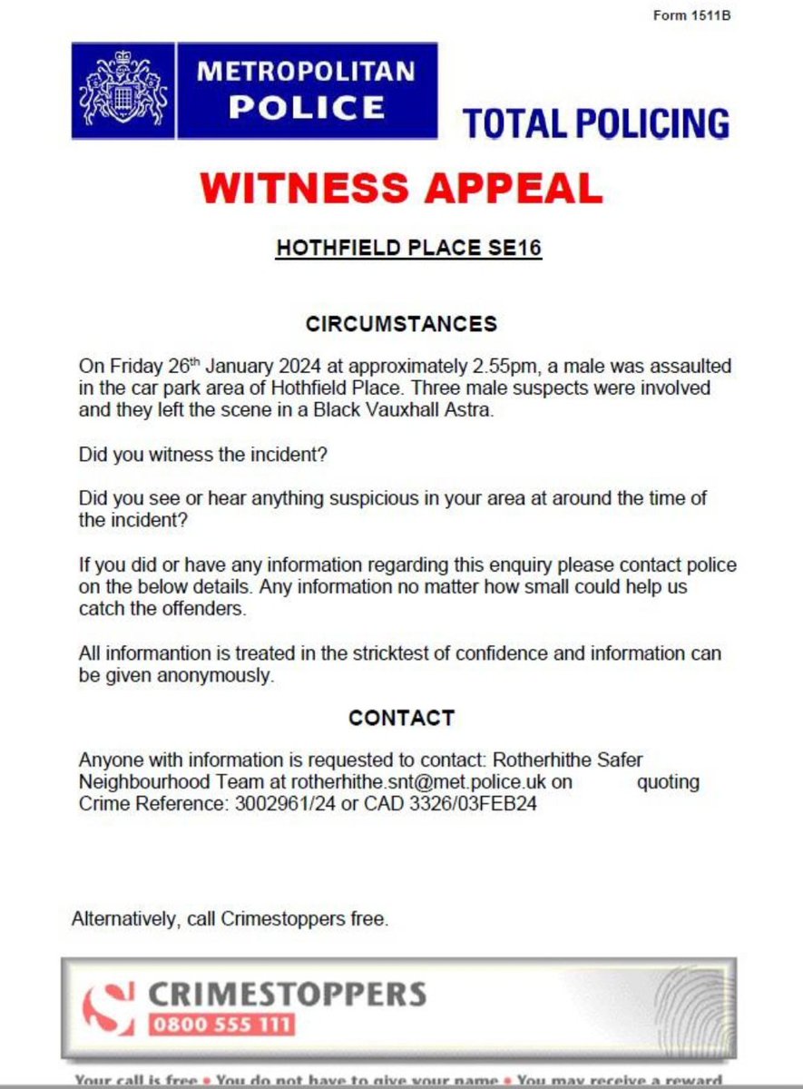 Rotherhithe SNT (@mpsrotherhithe) on Twitter photo 
