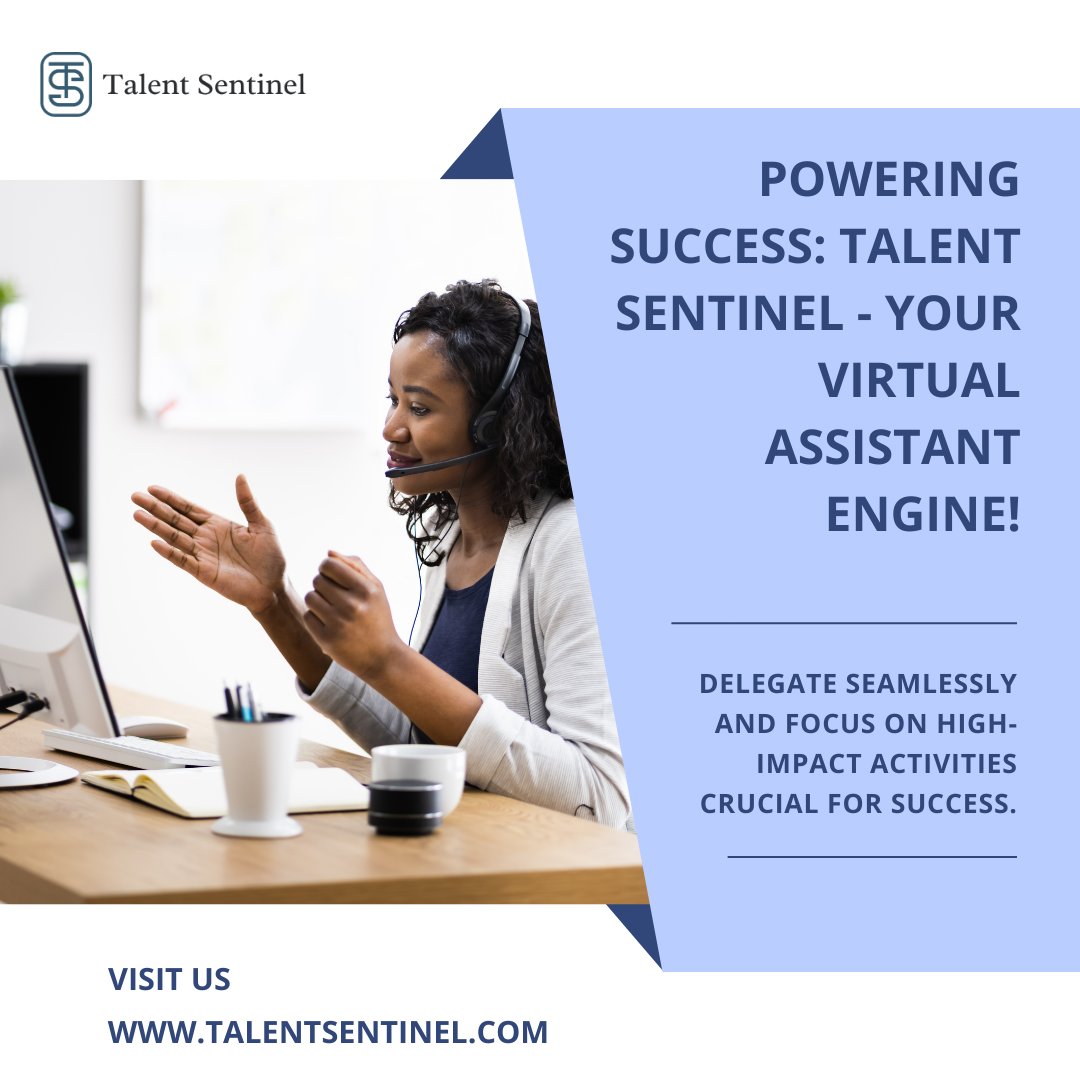 TalentSentinel's tweet photo. Talent Sentinel is the secret engine that propels them to success through unparalleled virtual assistant support! Ready to power up your success engine? Visit https://t.co/bNCyiKFGGg and experience the driving force behind successful professionals worldwide! https://t.co/IxWLYv0cK8
