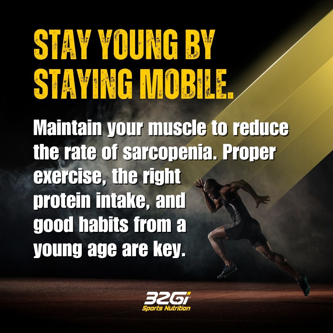 Stay young, stay active! Exercise, eat right, build good habits. Explore 32Gi's products at 32Gi.com today! #32Gi #32GiSportsNutriton #32GiLifestyle #32GiEnduranceAddict #32GiRunning #32GiCycling #32GiEndure #32GiRacePro #endurancelifestyle #sportsnutrition