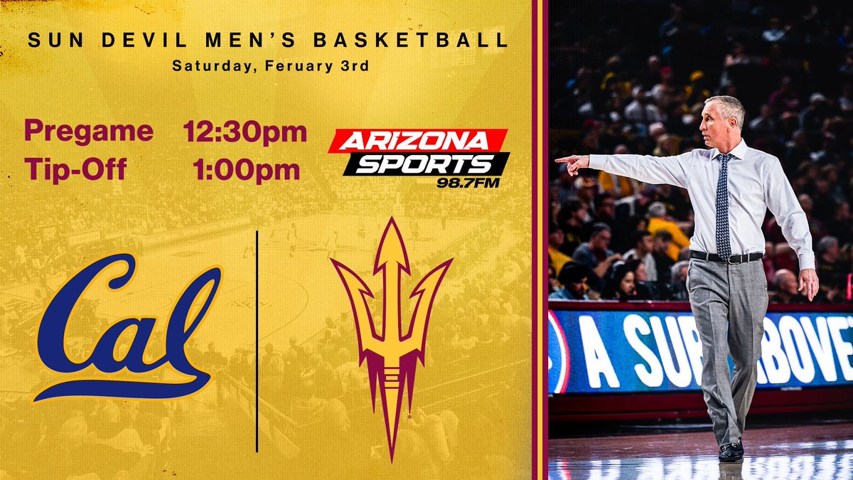 Game Day! Join @TimHealeyASU and @K_Dodd3 as @SunDevilHoops looks to bounce back against Cal. #ForksUp #O2V