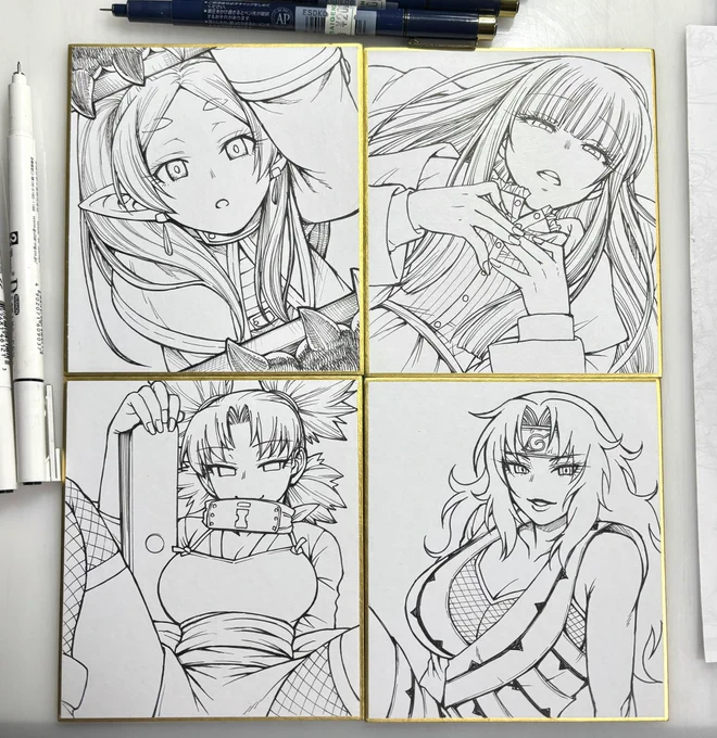 久しぶりにNARUTOキャラ描いたけどあんまり変わらんね 