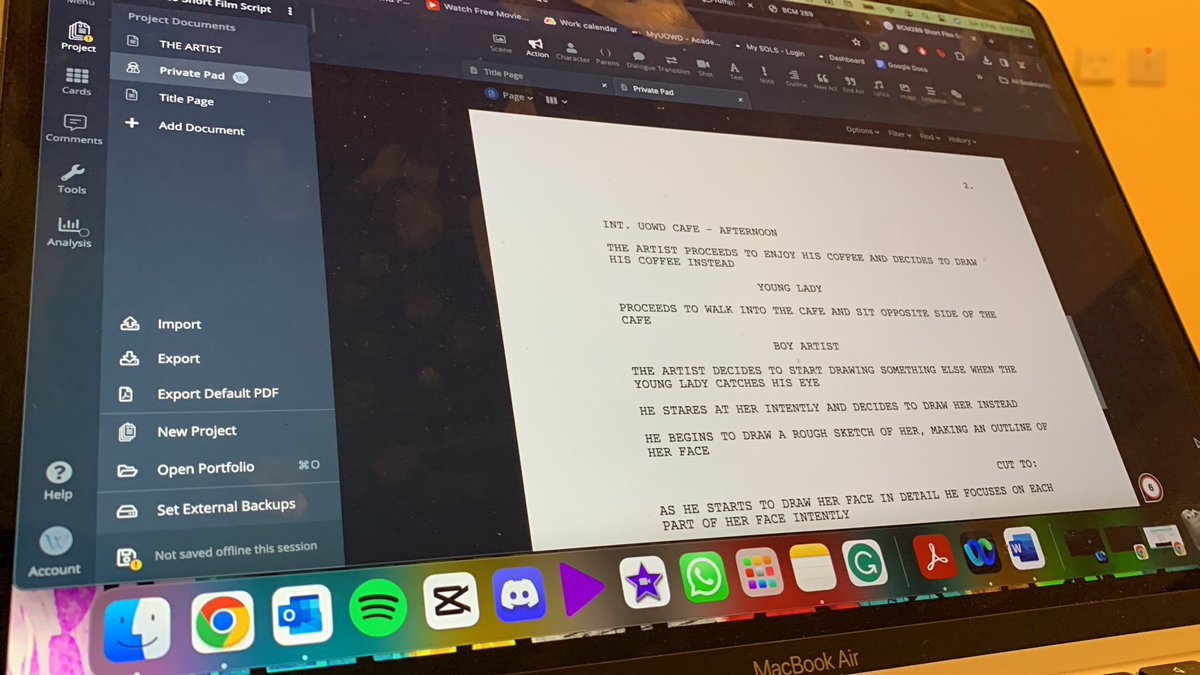 TycheBCE's tweet photo. I never knew script writing was fun… ( ° △ °) https://t.co/QeiP4vCK0l