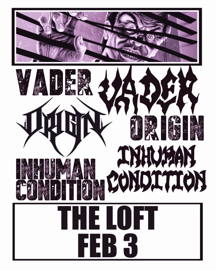 BandInhuman's tweet image. Atlanta 🐀🐀🐀

Get down to The Loft tonight
and get a dose of 
Rat infested 
Florida Swamp Metal !!
Vader 
Origin 
Inhuman Condition 

facebook.com/events/s/vader…

#ratgod
#fearsick
#panicprayer
#floridadeathmetal #getoffyourass