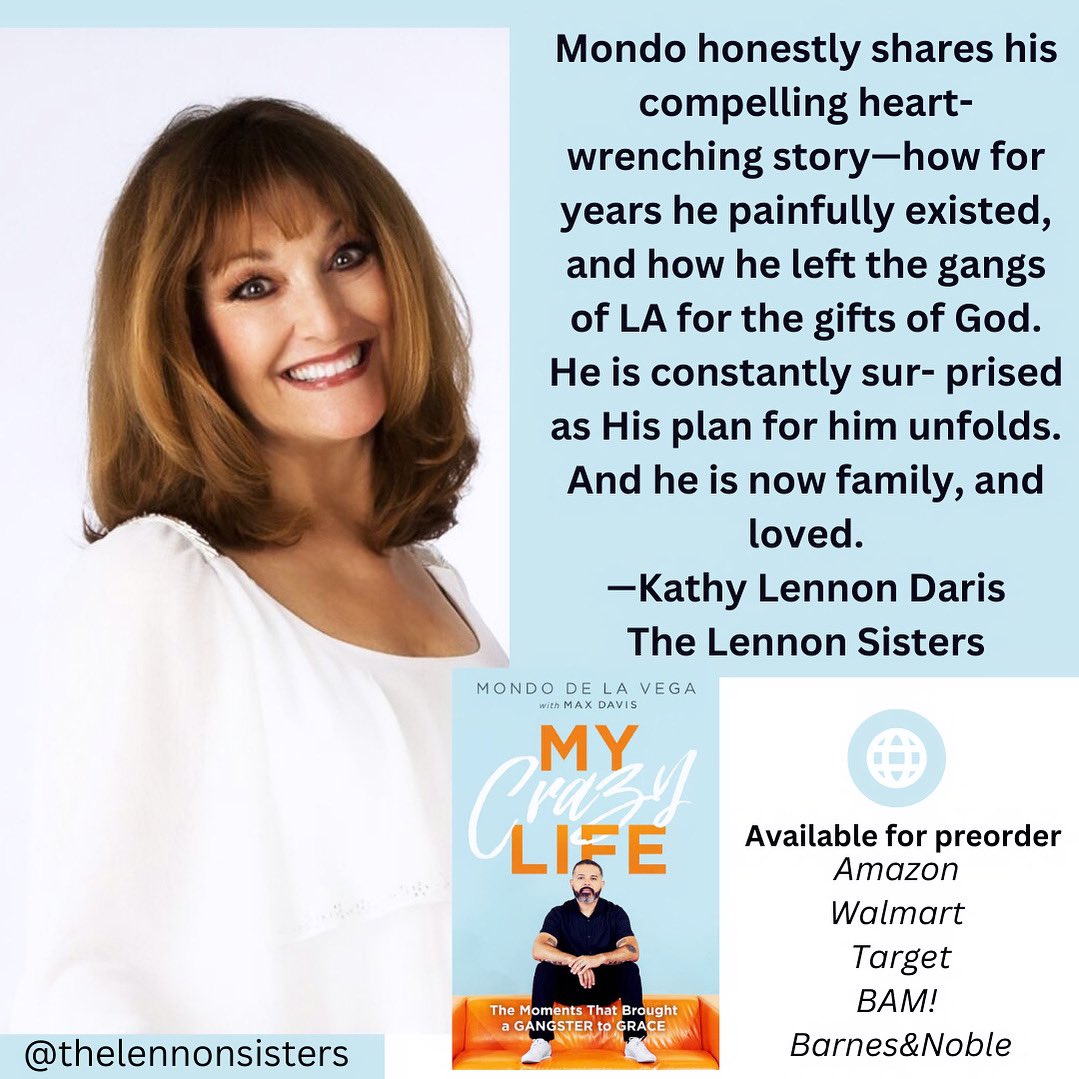_realmondo's tweet photo. Darryl Strawberry, Kathy Lennon, Dr. Don and Mary Colbert, Rick Renner thank you for endorsing my book “My Crazy Life” https://t.co/sJ4xKx8NKO https://t.co/iigHovesjU