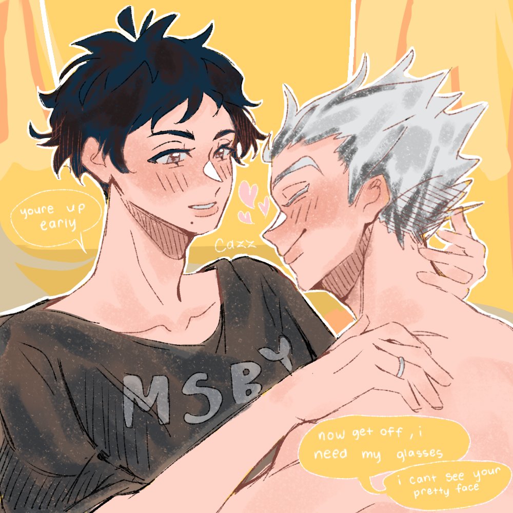cazzie_hq's tweet photo. morning cuddles
#bokuaka https://t.co/x2fSvfzn93