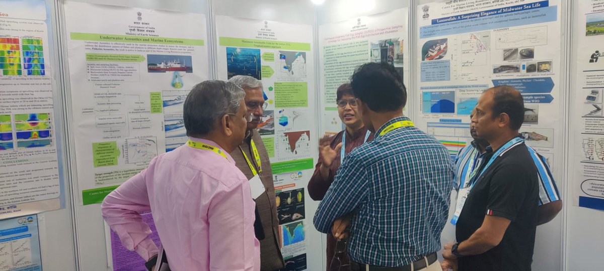 Day 3: CMLRE Colleagues with Dr. Shailesh Naik, former secretary, MoES, the esteemed recipient of the coveted Padma award during the Indian Ocean Regional Decade Conference 2024.