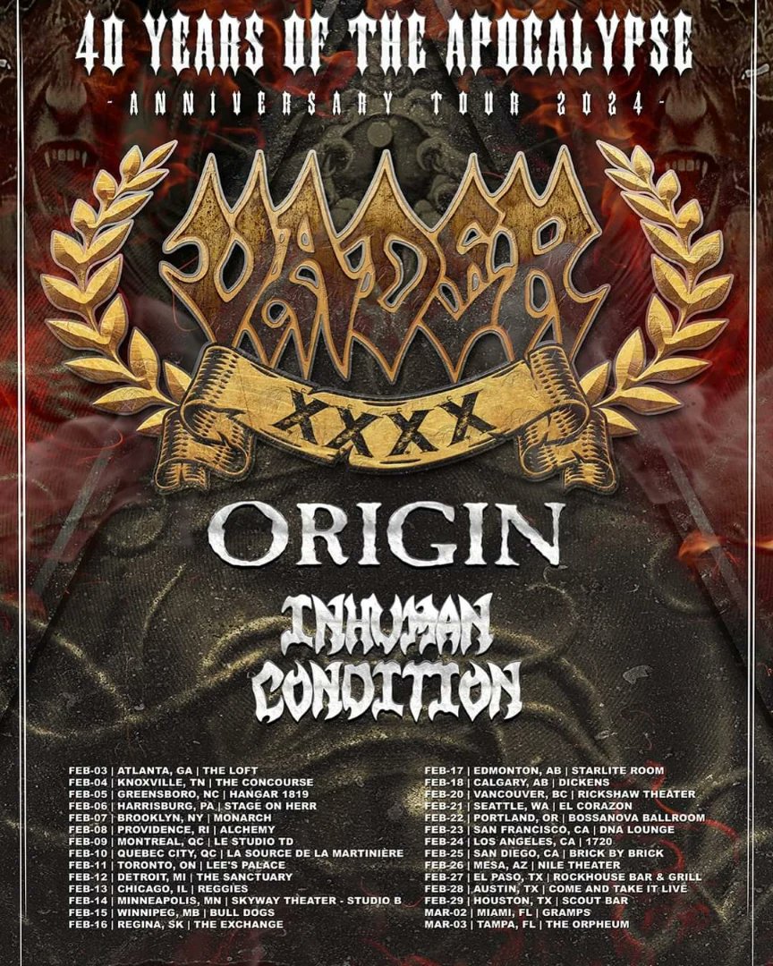 TerryButler67's tweet image. Atlanta 🐀🐀🐀

Get down to The Loft tonight
and get a dose of 
Rat infested 
Florida Swamp Metal !!
Vader 
Origin 
Inhuman Condition 

facebook.com/events/s/vader…

#ratgod
#fearsick
#panicprayer
#floridadeathmetal #getoffyourass