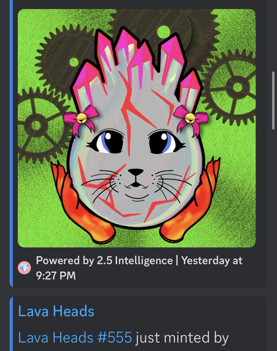 Well what a honor We sold all 555 <a href="/LavaHeadsNFT/">Lava Heads NFT (Laviies Now Minting On Base)</a> #NFTS that I created the artwork 4 I really cant believe the feeling this brings me My artwork is about to launch next <a href="/PogDigital/">POG ®</a> #POGCHAIN network I am so proud of all of us and am humbled that everyone loves my art  I love you <3