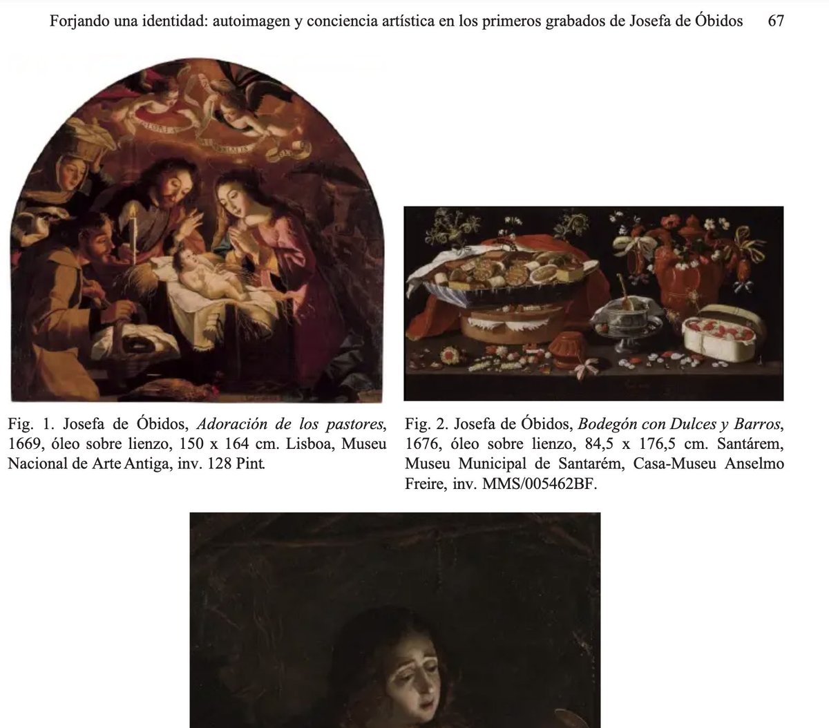 New essay by @RipollesCarmen on Josefa de Óbidos: Forjando una identidad: autoimagen y conciencia artística en los primeros grabados de Josefa de Óbidos * Forging Identities: Self-fashioning and Artistic Conscience in the Early Prints of Josefa de Óbidos academia.edu/114405927/Forj…