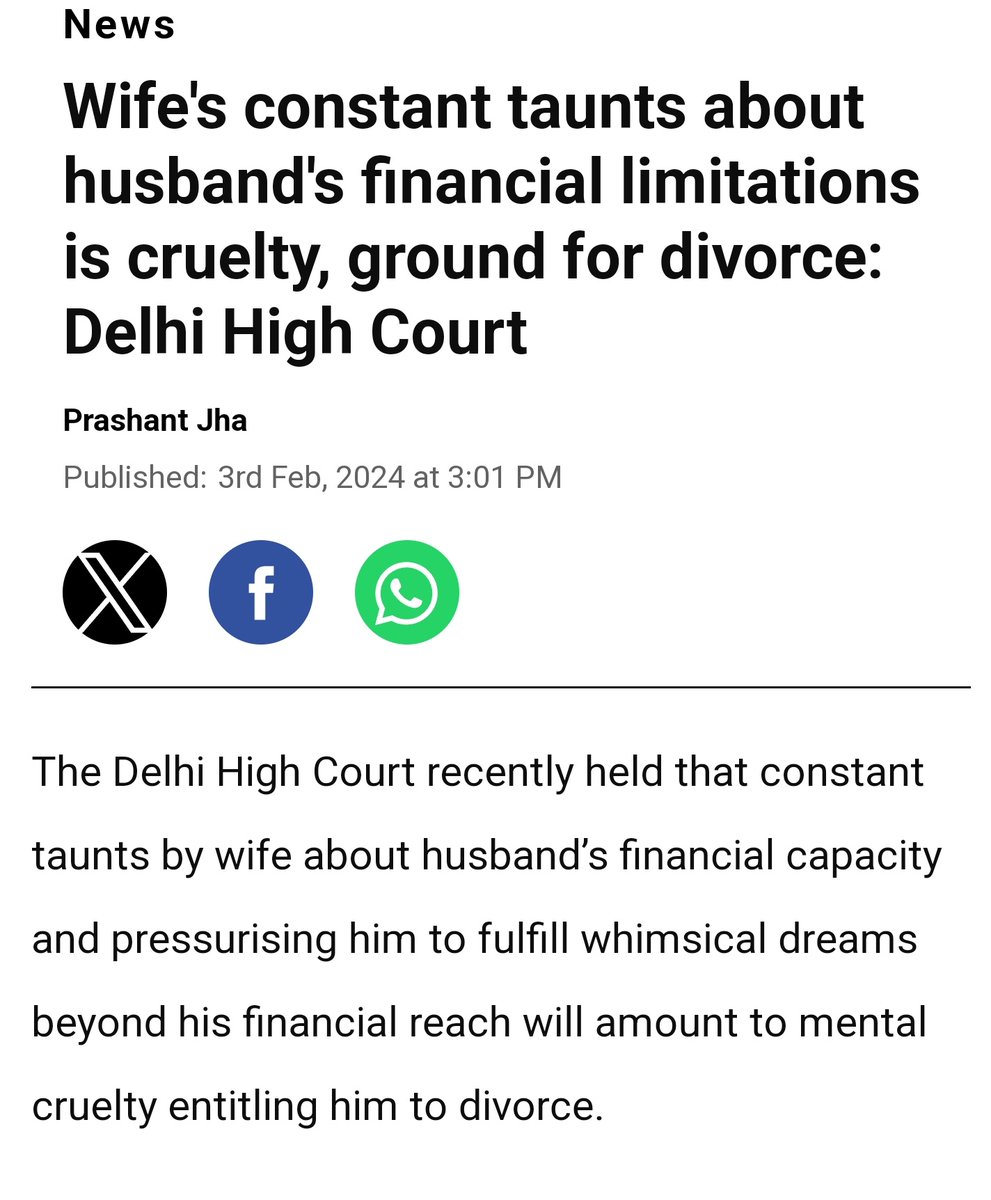 Take notes barandbench.com/news/wifes-con…

#ShaadiLaw #Divorce