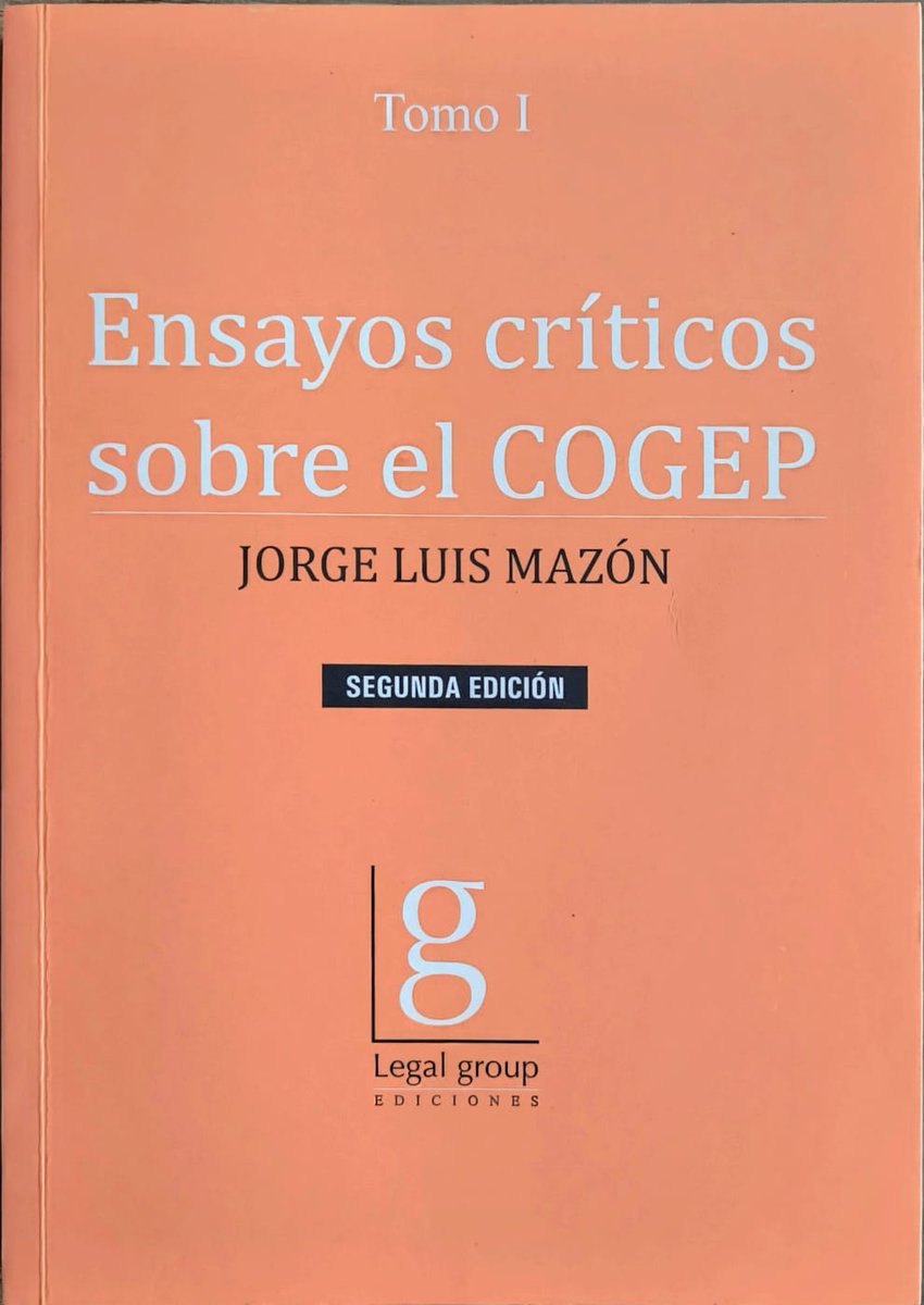 🗣️Ayúdanos a difundir la cuenta de X de <a href="/LegalGroup_Ec/">LEGAL GROUP</a> y gánate un ejemplar autografiado del Tomo 1 de mis "Ensayos críticos sobre el COGEP".

🧠Solo tienes que empezar a seguir la cuenta de LG, darle RT a esta publicación e invitar a seguir la cuenta a tus seguidores. Las dos