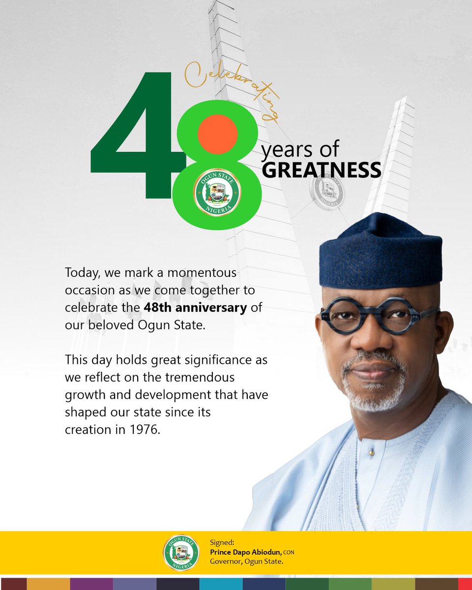 DapoAbiodunCON's tweet photo. Celebrating 48 Years of GREATNESS! https://t.co/5TzvROYcKr