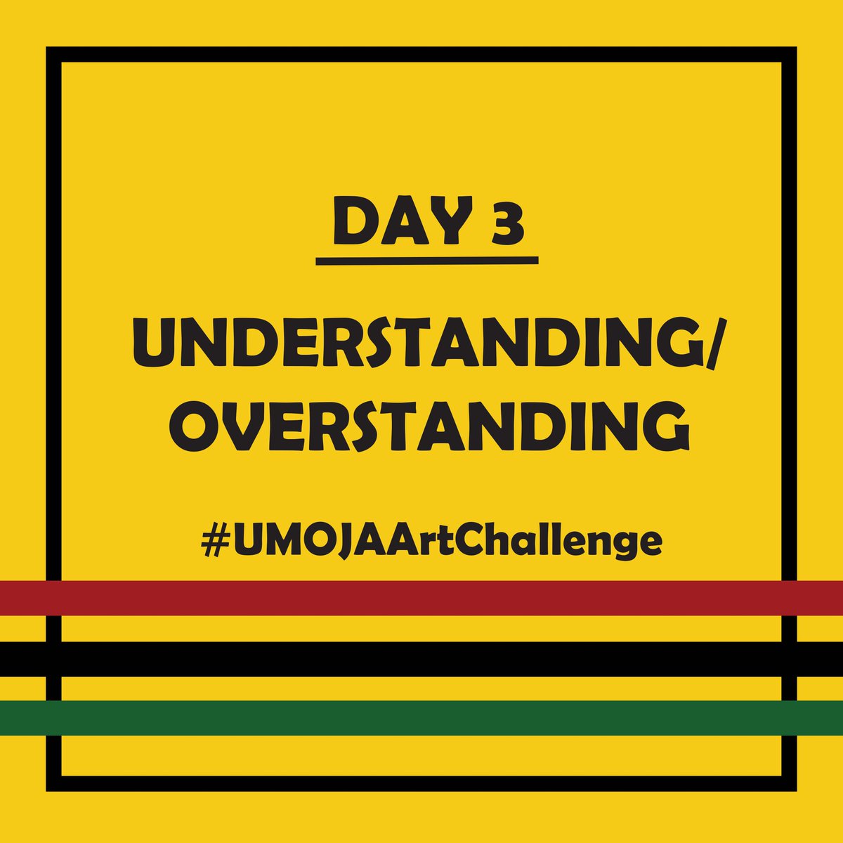 umoja_challenge's tweet photo. Today's drawing prompt "UNDERSTANDING/OVERSTANDING". 

Post your drawing in the comments below. 
Tag: #umojaartchallenge

#BlackHistoryMonth2024 #BlackHistoryMonth #art https://t.co/a3jwz3mgZO