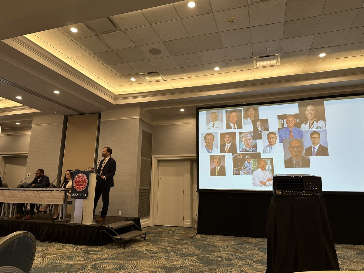Dr. Chris DuCoin, chair of <a href="/acsYFA/">YFAACS</a> telling his story and what he wish he would have known as a young attending at #SESC24 Education and Training Luncheon. Great advice to new graduates on knowing your worth!