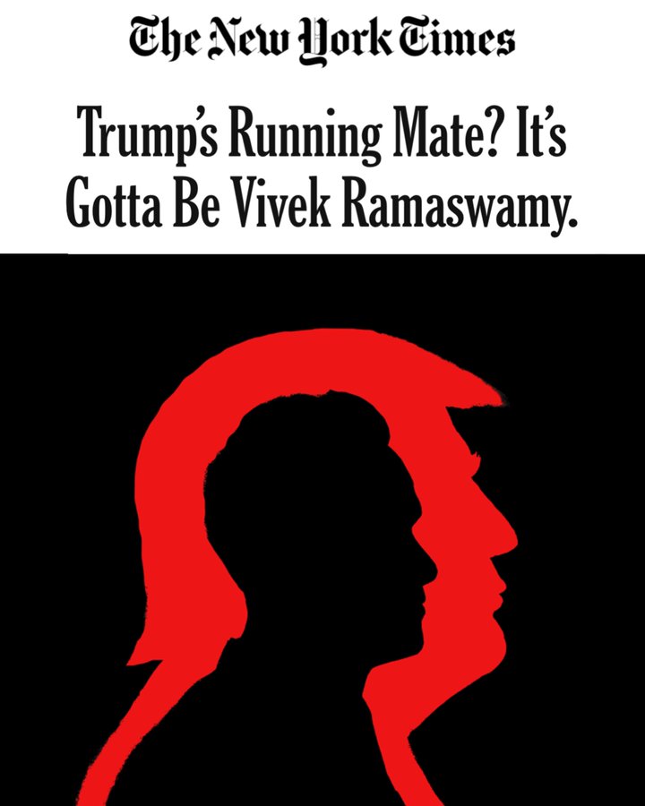 Would you like to see Vivek Ramaswamy as Donald Trump's VP?