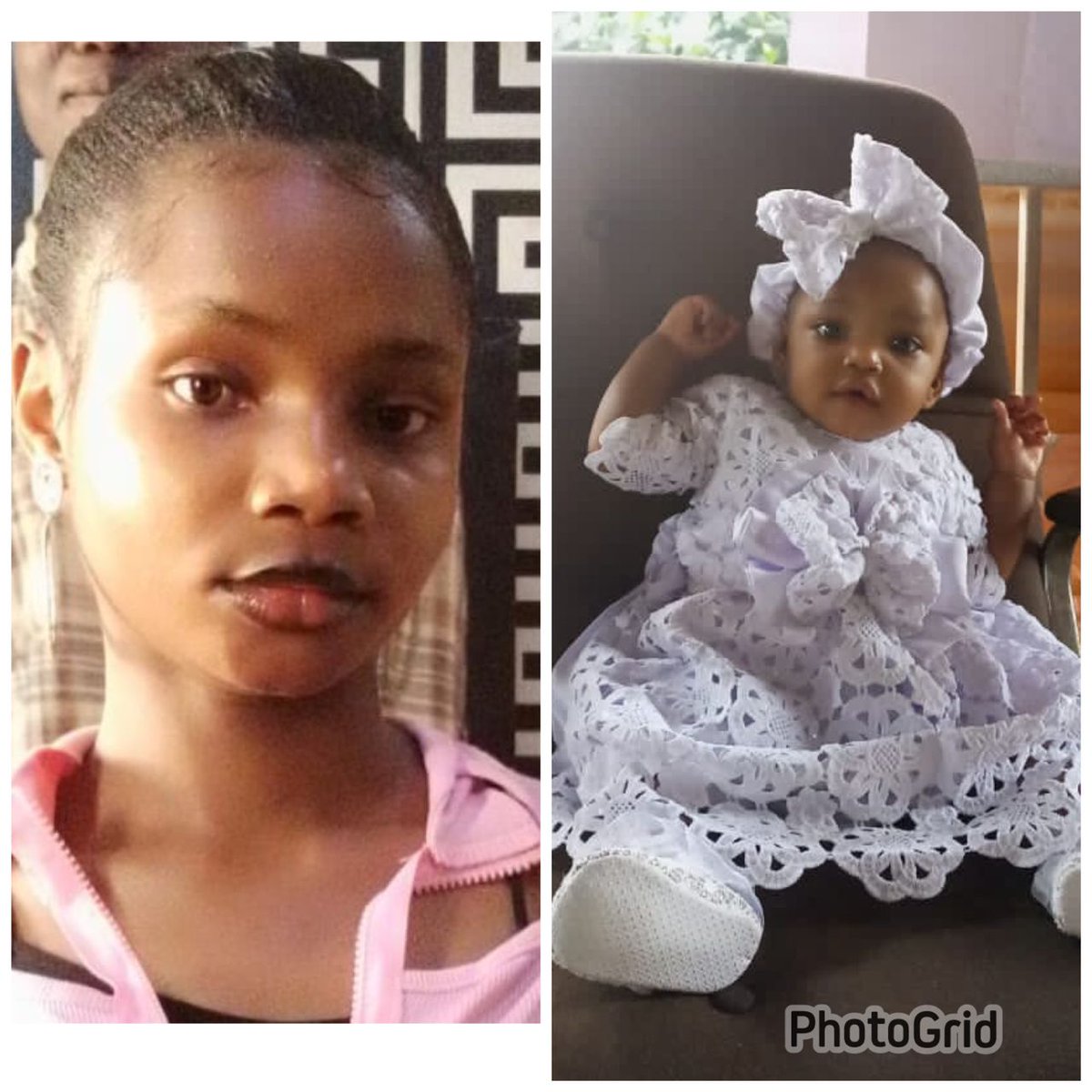 Chukwudumebi_ng's tweet photo. The baby in the picture was stolen by the house help in the early hours of today. Please repost until we find her. The mother is a friend and colleague of mine. https://t.co/EpJ3a2lViw