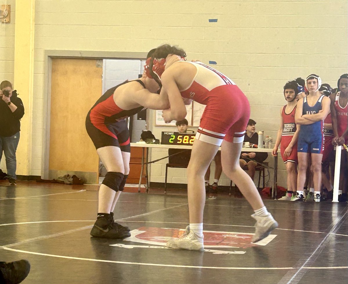 Michael Lane is battling here at Crozier vs North Attleboro. #NA