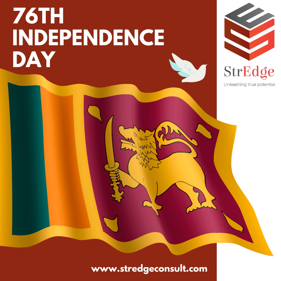 stredgeconsult's tweet photo. Embracing resilience and unity on our 76th Independence Day. 
.
.
.
.
.
.
#IndependenceDay #SriLanka #StrEdge #UnleashingTruePotential #lk https://t.co/ytCAqPlwdJ