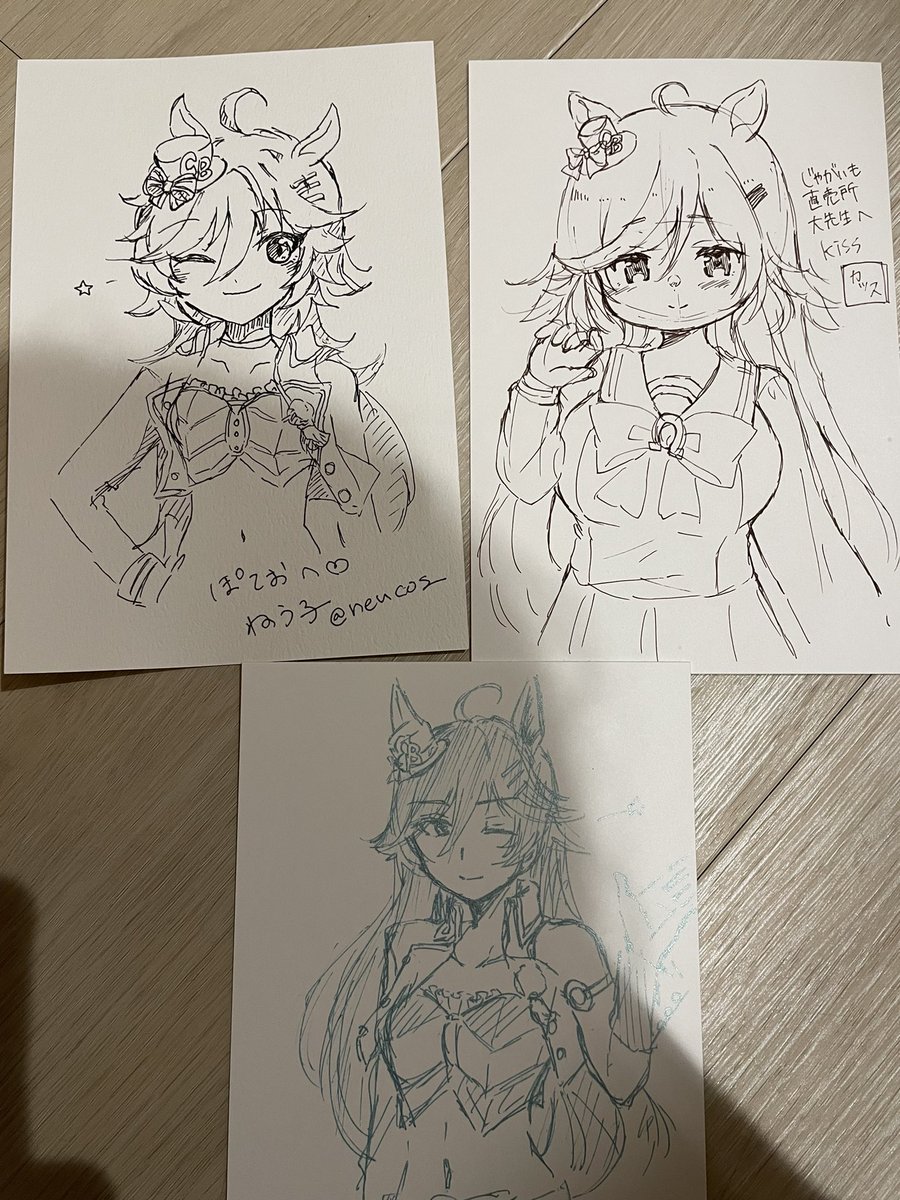 描いていただきました…………☺️ 