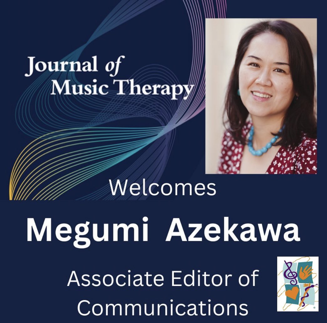 We are pleased to welcome Megumi Azekawa to the JMT Leadership Team! Megumi joins as the new Associate Editor-Communications for the Journal of Music Therapy. Read the full story at the LinkTree in our Bio under “Latest News”. #amtaresearch #musictherapy #amtainc