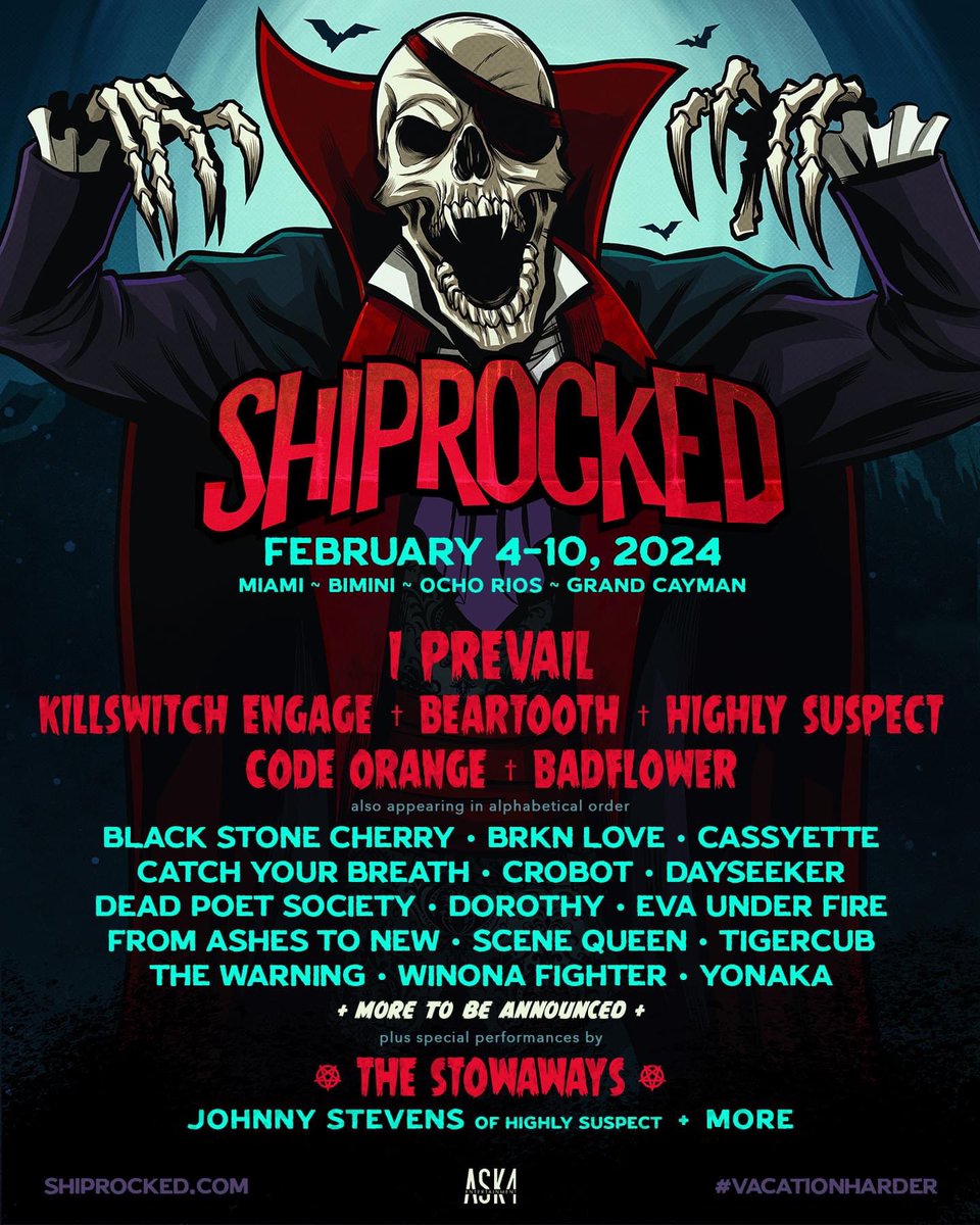 One more day till we set sail on @ShipRocked 🔥🔥🔥