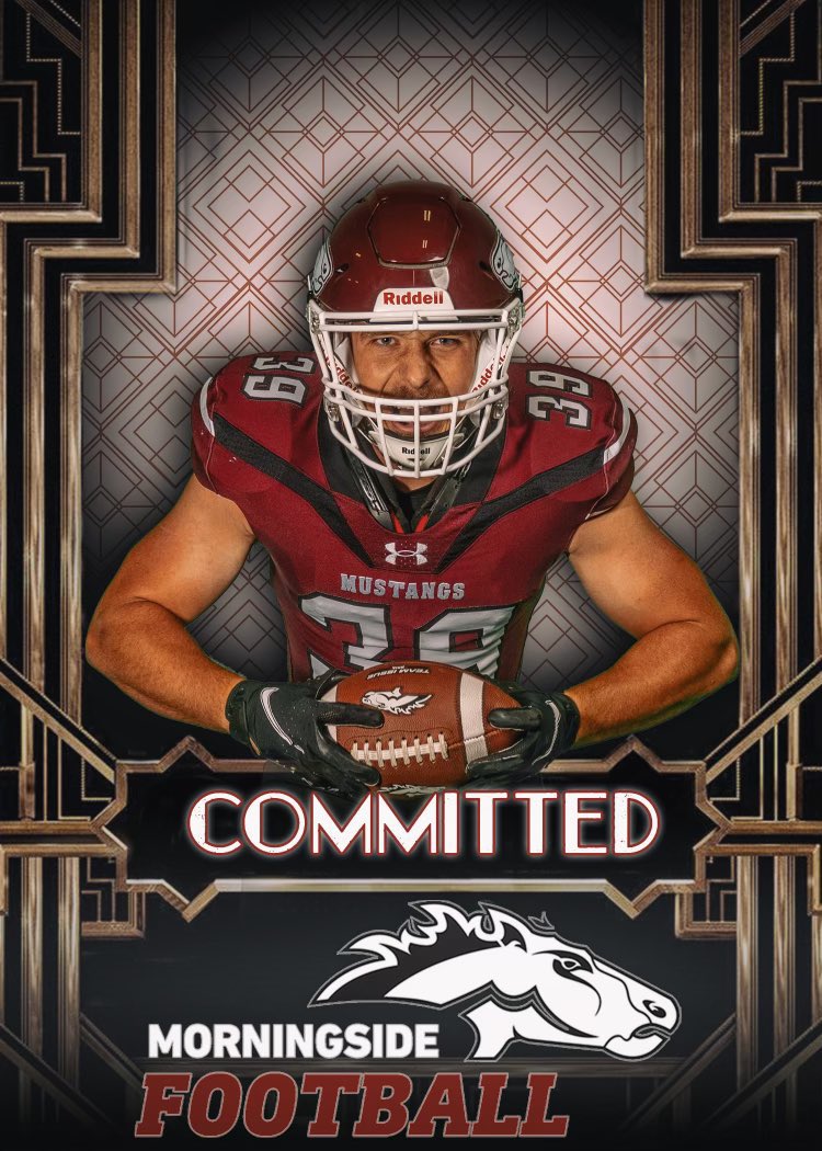 I am blessed to announce that I will be continuing my academic and athletic career at Morningside University! Thank you to everyone who has supported me and helped me make this decision! <a href="/MsideFootball/">Morningside University Football</a> <a href="/MsideFball/">Steve Ryan</a> <a href="/j_schlichte/">Jay Schlichte</a> <a href="/CoachCJake/">Casey Jacobsen</a> <a href="/MrBrianBode/">Brian Bode</a> <a href="/Wingert_Tyler12/">Tyler Wingert</a>