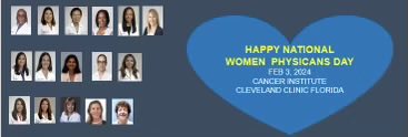 Happy #NationalWomenPhysicians Day today February 3rd and especially to the 15 incredible colleagues @Cancer_CCFla⁩ ⁦@CleveClinicFL⁩ ❤️THANK YOU for all you do👏👏🙏