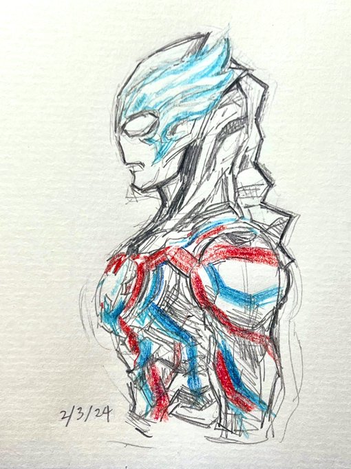 リハビリで毎日寝る前に15分ほど落書きしてみようと思う(ちゃんと続くか分からない) 