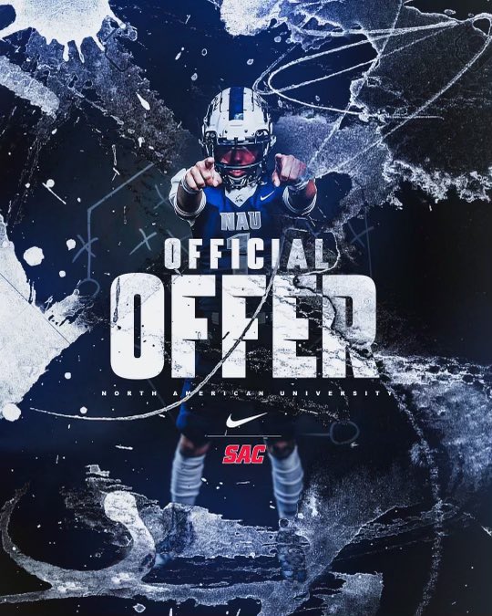 #AGTG, BLESSED TO RECEIVE MY FIRST OFFER FROM @NorthAmericanU 🐎💙 @Coachquenau @craig_stump