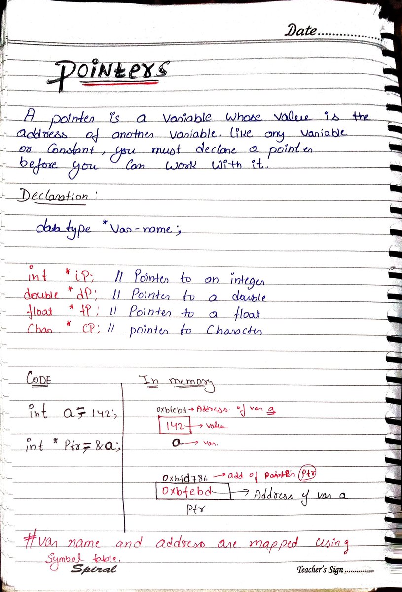 vikash_code's tweet image. 31/100 Days of learning DSA in Cpp.

Learnt about - pointers, declaration, how address is stored in pointer.
#100DaysOfCode #DSA #LearnInPublic