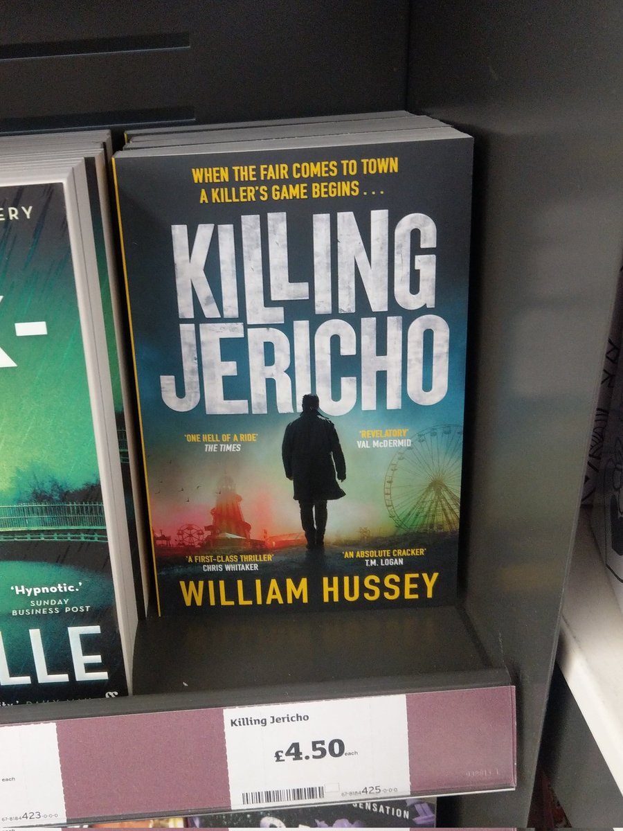 Found @WHusseyAuthor #killingjericho in Hertford Sainsbury's. I came extremely close to taking it home to sit with the rest of my collection.

I might have to go back tomorrow.