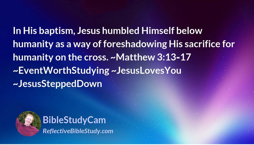 BibleStudyCam's tweet photo. Through this event, we discover a powerful, symbolic foreshadowing for Jesus’ life that was likely missed by everyone present for this event... ~Matthew 3:13‑17 ~ForeshadowingHisDeath
👉 https://t.co/AX4tFsXfW7

#ReflectiveBibleStudy #Jesus #Christian #Love #Bible #God https://t.co/RXWzY0MlW0