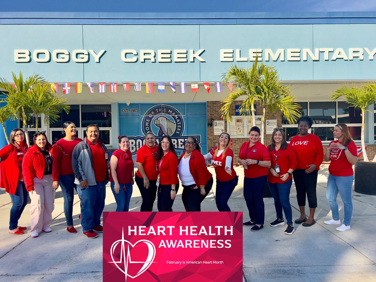 Heart Health Awareness is part of the cure @American_Heart @AmericanHeartFL @Osceolaschools @SDOCElemEd