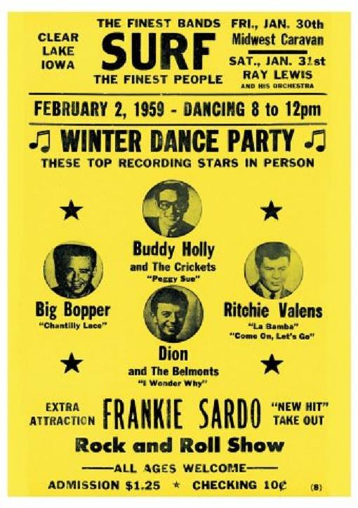 February 3, 1959 - The Day The Music Died.

And this was the last show.
#TheDayTheMusicDied #BuddyHolly #BigBopper #RitchieValens