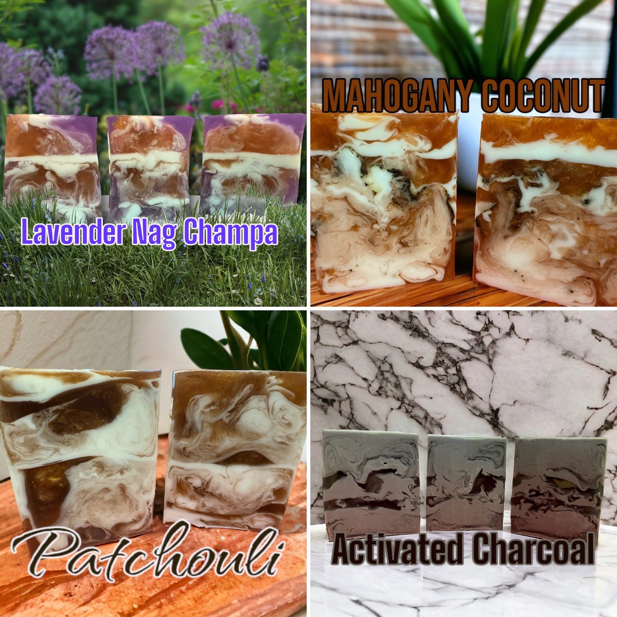 These beautiful handcrafted soaps are available over in my Facebook shop, Purple Dragonfly Soaps n Suds!!

They smell amazing and are only $9.00 plus shipping! I ship anywhere in the United States 💜💜💜

#gotsoap
#Handcrafted 
#meltandpour
#supportsmallbiz