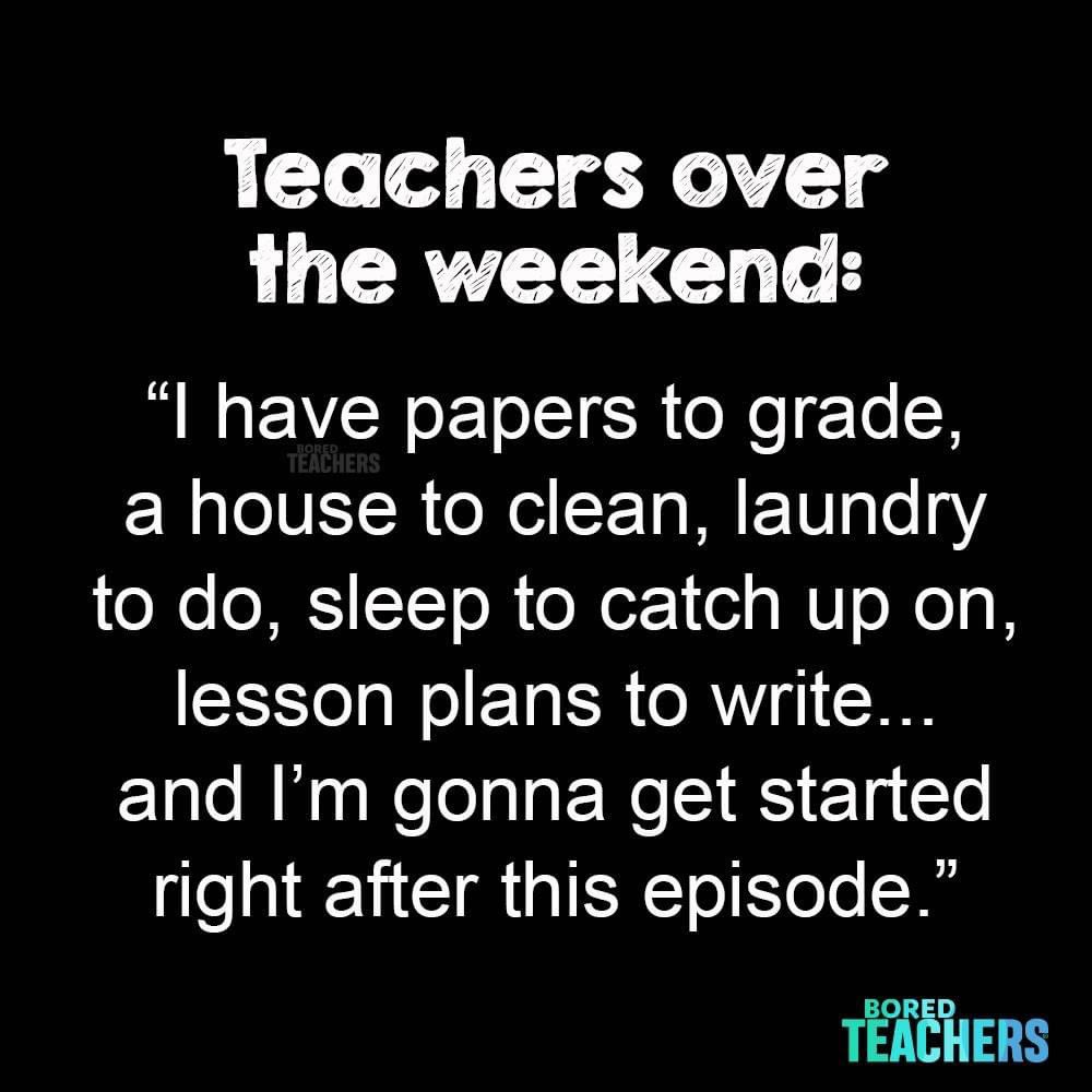 Bored_Teachers's tweet photo. Netflix and recharge. https://t.co/tiJiUM0J3T