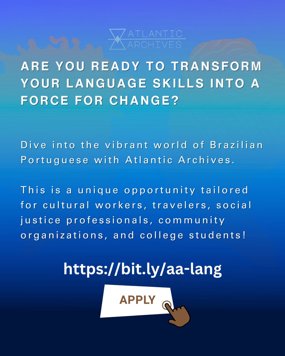 SedrickMiles's tweet photo. Basic Portuguese 1: Language as Liberation

Embark on a language journey that transcends borders! This beginner's class focuses on practical communication, emphasizing listening and speaking skills without relying on translations. 

https://t.co/MK0ud74w5t https://t.co/37RrDTp3sT