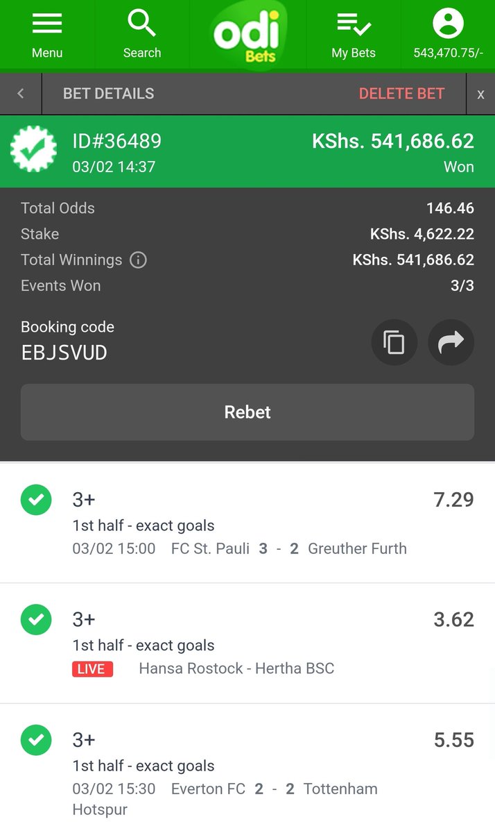BETTING_MAFIA's tweet photo. Booom Half a Million wooon🤑🤑🤑
Congratulations 🎊 to everyone who placed this bet 🤑✅
Retweet and drop mpesa number now, let me share some 20k to a few of my followers. https://t.co/ry7pllyVsL