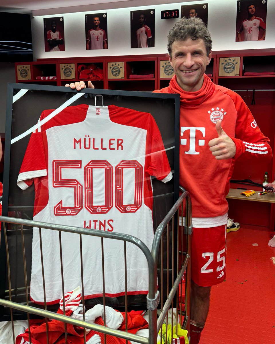 500 wins for @FCBayern 👍🏼😁 #readyformore #esmuellert500 #fcbayern #MiaSanMia