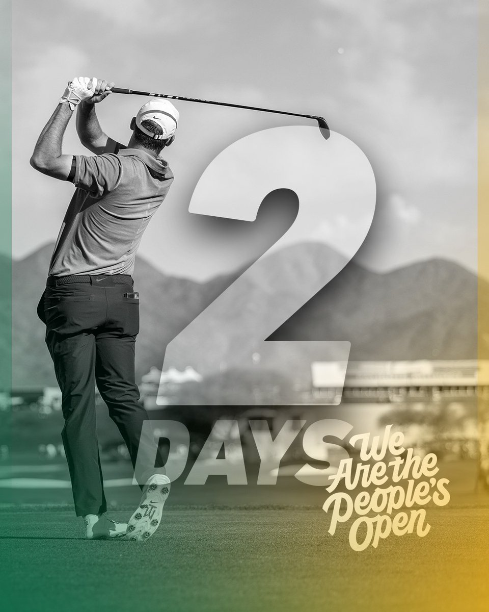 You gotta know the drill by now. Right? Two days out graphic means two more chances to score free tix to #thepeoplesopen. No more hand holding. Like the post, tag your friends, share to your story for a chance to win.