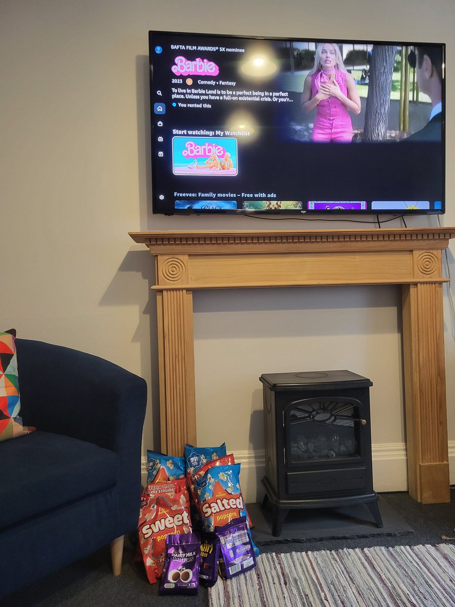 We're all set for tonight's movie night!
I thought my years of watching Barbie films was over, apparently not!